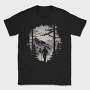 Man Hiking Forest, Tricou Barbati (Unisex)