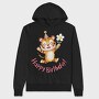 Tiger Party Flower, Hanorac Oversize Barbati (Unisex)