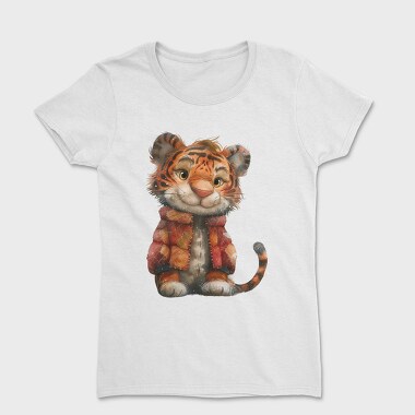 Tiger Patchwork Christmas, Tricou Femei