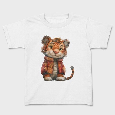 Tiger Patchwork Christmas, Tricou Copii