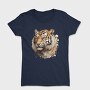 Tiger Watercolor Clipart, Tricou Femei