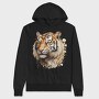 Tiger Watercolor Clipart, Hanorac Oversize Barbati (Unisex)