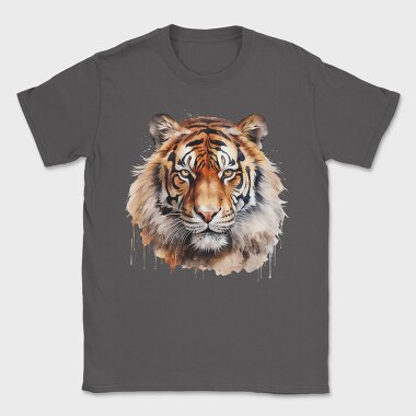 Tiger Watercolor Portrait, Tricou Barbati (Unisex)