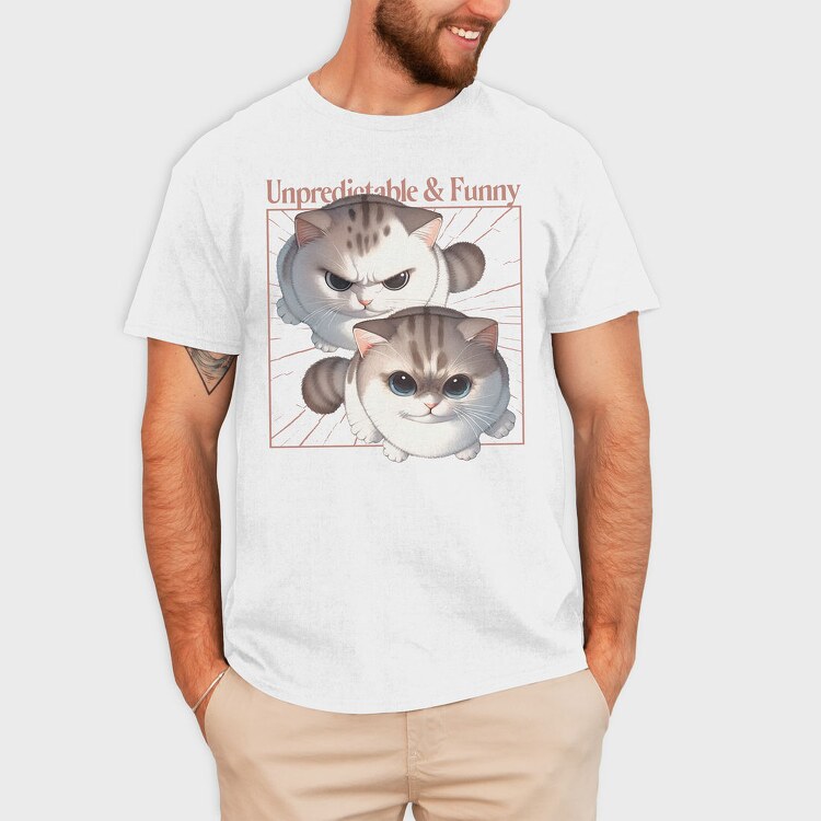 Playful Grumpy Cats, Tricou Barbati (Unisex)