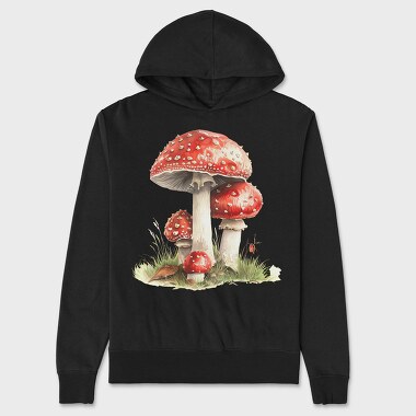 Toadstools Red Spots, Hanorac Oversize Barbati (Unisex)