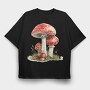 Toadstools Red Spots, Tricou Oversize Barbati (Unisex)