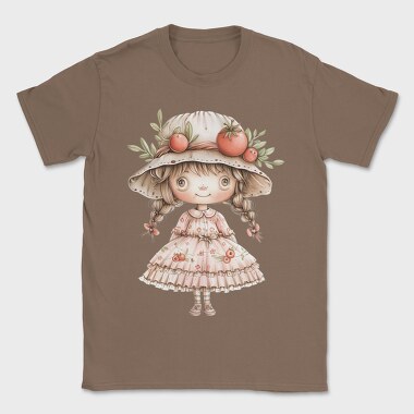 Tomato Hat Girl, Tricou Barbati (Unisex)