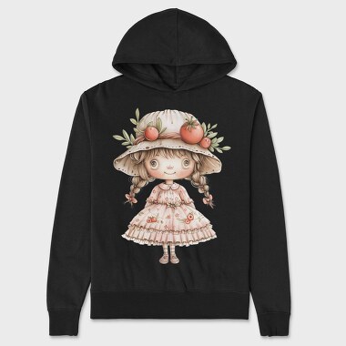 Tomato Hat Girl, Hanorac Oversize Barbati (Unisex)