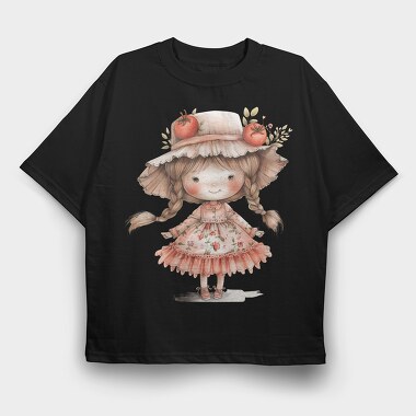 Tomato Toddler Clipart, Tricou Oversize Barbati (Unisex)