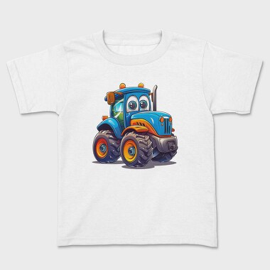 Tractor Face Clipart, Tricou Copii