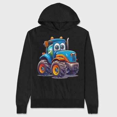 Tractor Face Clipart, Hanorac Oversize Barbati (Unisex)