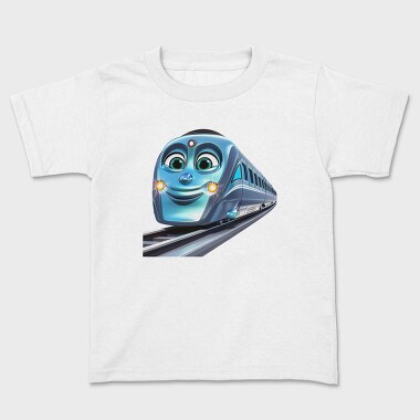 Train Face Clipart, Tricou Copii