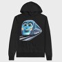 Train Face Clipart, Hanorac Oversize Barbati (Unisex)