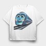 Train Face Clipart, Tricou Oversize Barbati (Unisex)