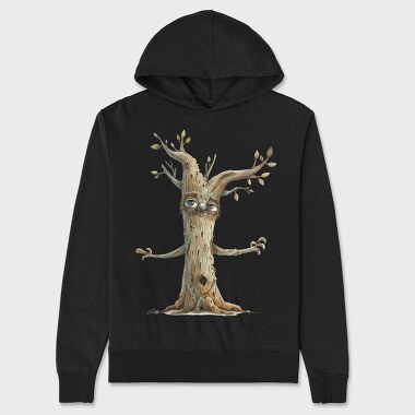 Tree Face Eyes, Hanorac Oversize Barbati (Unisex)