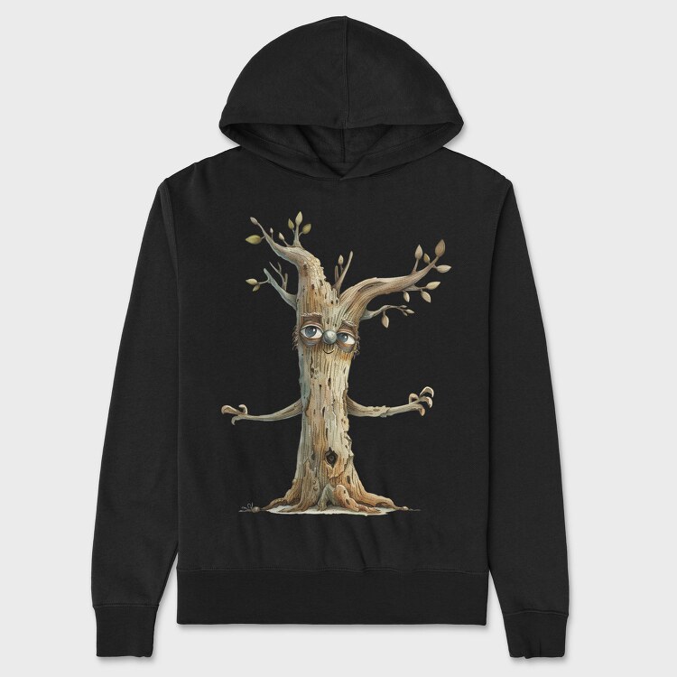 Tree Face Eyes, Hanorac Oversize Barbati (Unisex)