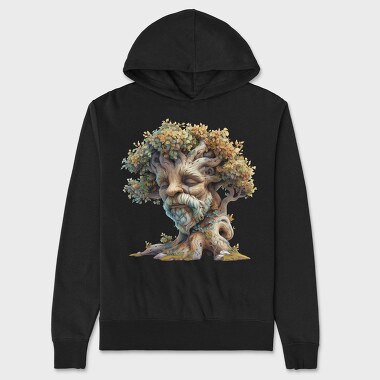 Tree Face Gnome, Hanorac Oversize Barbati (Unisex)