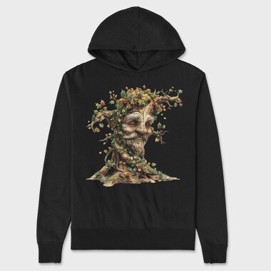 Tree Face Holly, Hanorac Oversize Barbati (Unisex)