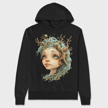 Tree Girl Brush, Hanorac Oversize Barbati (Unisex)