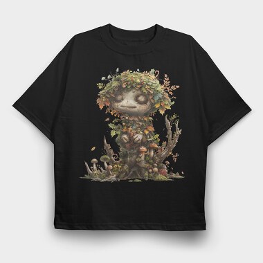 Tree Gnome Moss, Tricou Oversize Barbati (Unisex)