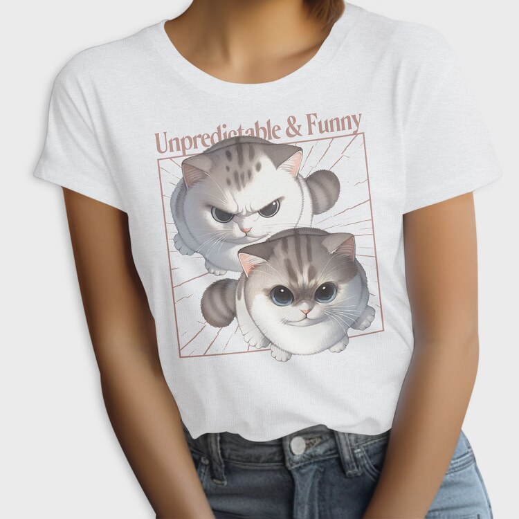 Playful Grumpy Cats, Tricou Femei
