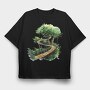 Tree House Pathway, Tricou Oversize Barbati (Unisex)