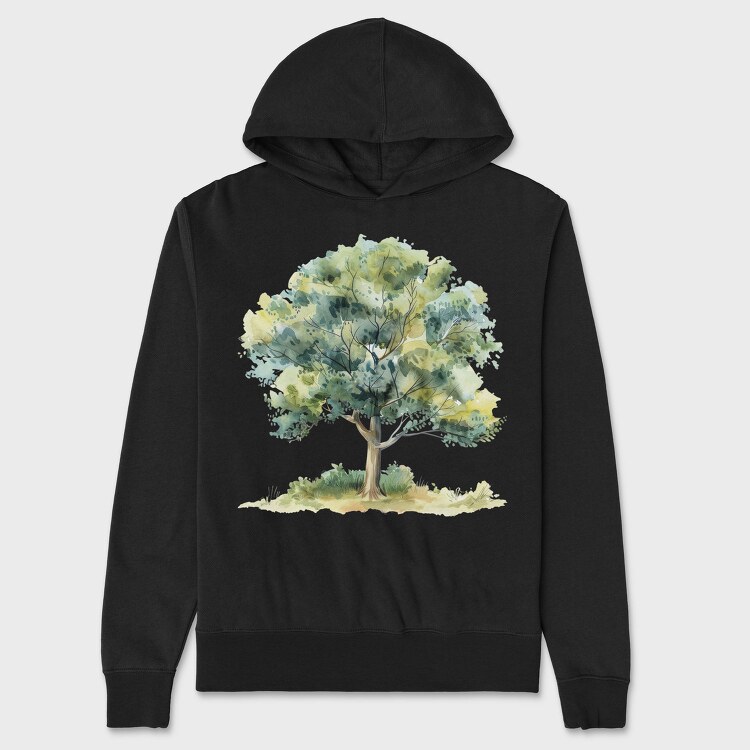 Tree In Forest, Hanorac Oversize Barbati (Unisex)