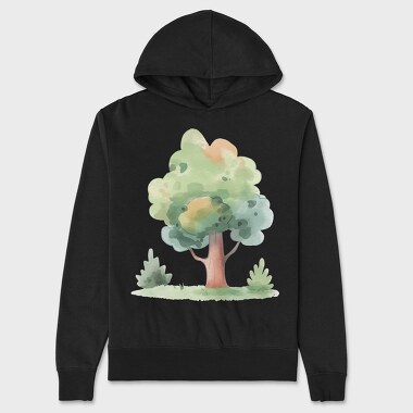 Tree Moss Meadow, Hanorac Oversize Barbati (Unisex)
