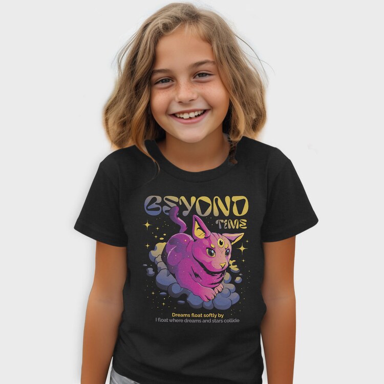 Beyond Time Cat Psychedelic, Tricou Copii