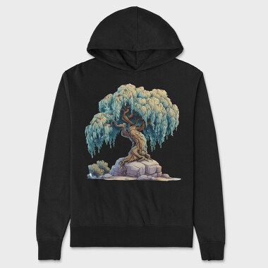 Tree On Rocks, Hanorac Oversize Barbati (Unisex)