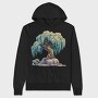 Tree On Rocks, Hanorac Oversize Barbati (Unisex)