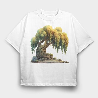 Tree Root Shrubbery, Tricou Oversize Barbati (Unisex)