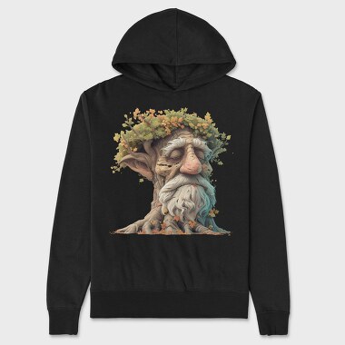 Tree Spirit Gnome, Hanorac Oversize Barbati (Unisex)