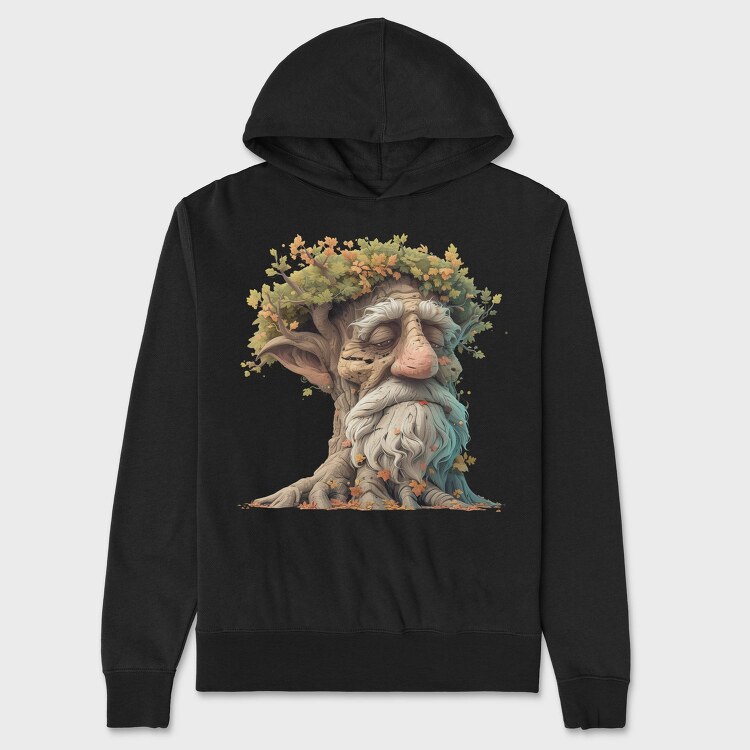 Tree Spirit Gnome, Hanorac Oversize Barbati (Unisex)