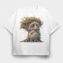 Tree Spirit Gnome, Tricou Oversize Barbati (Unisex)