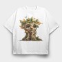Tree Spirit, Tricou Oversize Barbati (Unisex)