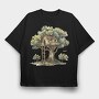 Treehouse Forest Climb, Tricou Oversize Barbati (Unisex)