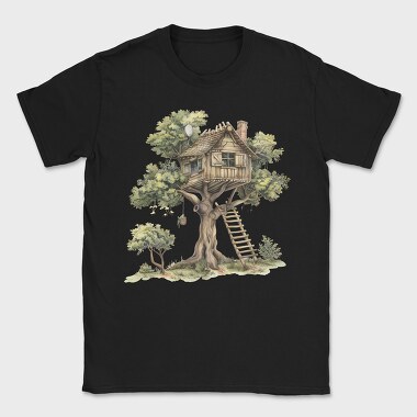 Treehouse In Tree, Tricou Barbati (Unisex)