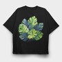 Tropical Breeze Leaf, Tricou Oversize Barbati (Unisex)