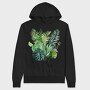 Tropical Leaf Dreams, Hanorac Oversize Barbati (Unisex)