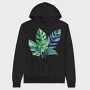 Tropical Leaves Summer, Hanorac Oversize Barbati (Unisex)