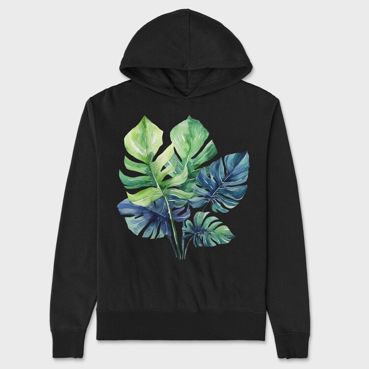 Tropical Monstera Breeze, Hanorac Oversize Barbati (Unisex)