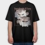 Playful Grumpy Cats, Tricou Oversize Barbati (Unisex)