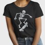 Skateboarding Skeleton On Skateboard, Tricou Femei