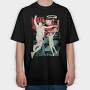 Baketball Silhouette Basketball, Tricou Oversize Barbati (Unisex)