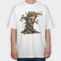 Tree Face Holly, Tricou Oversize Barbati (Unisex)