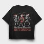 Skeletal Christmas Dance Skeletons, Tricou Oversize Barbati (Unisex)