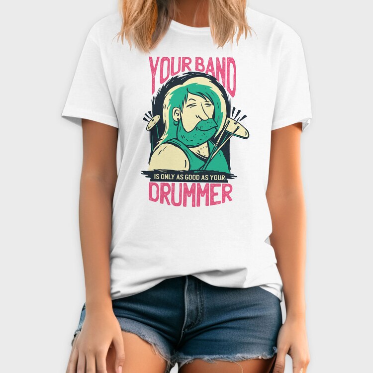 Drummer Quote, Tricou Barbati (Unisex)