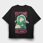Drummer Quote, Tricou Oversize Barbati (Unisex)