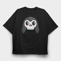 Pocket Penguin, Tricou Oversize Barbati (Unisex)